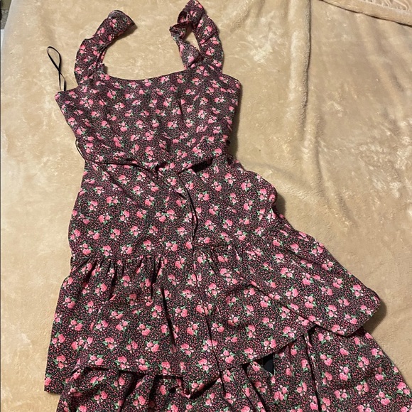 Likely Charlotte Floral Midi Dress Sz 6 - Picture 3 of 4